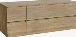 Storke Edge badkamermeubel met Panton wastafelblad voor waskom(men)
