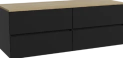 Storke Edge badkamermeubel met Panton wastafelblad voor waskom(men)