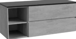 Storke Edge badkamermeubel met Panton wastafelblad voor waskom(men)