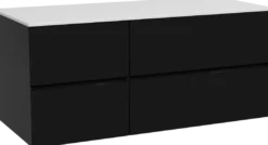 Storke Edge badkamermeubel met Tavola wastafelblad voor waskom(men)