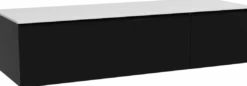 Storke Edge badkamermeubel met Tavola wastafelblad voor waskom(men)