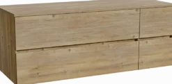 Storke Edge badkamermeubel met Panton wastafelblad voor waskom(men)