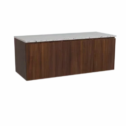 Storke Ribs badkamermeubel met Tavola wastafelblad voor waskom(men)