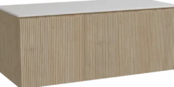 Storke Ribs badkamermeubel met Tavola wastafelblad voor waskom(men)