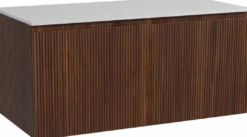 Storke Ribs badkamermeubel met Tavola wastafelblad voor waskom(men)