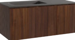 Storke Ribs badkamermeubel met Scuro wastafel