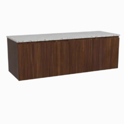 Storke Ribs badkamermeubel met Tavola wastafelblad voor waskom(men)