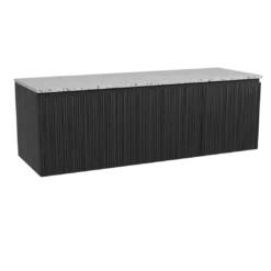Storke Ribs badkamermeubel met Tavola wastafelblad voor waskom(men)