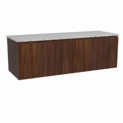 Storke Ribs badkamermeubel met Tavola wastafelblad voor waskom(men)