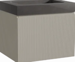 Storke Ribs badkamermeubel met Scuro High wastafel