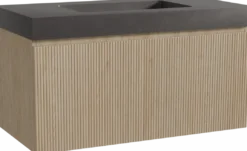 Storke Ribs badkamermeubel met Scuro High wastafel