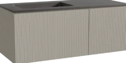 Storke Ribs badkamermeubel met Scuro wastafel