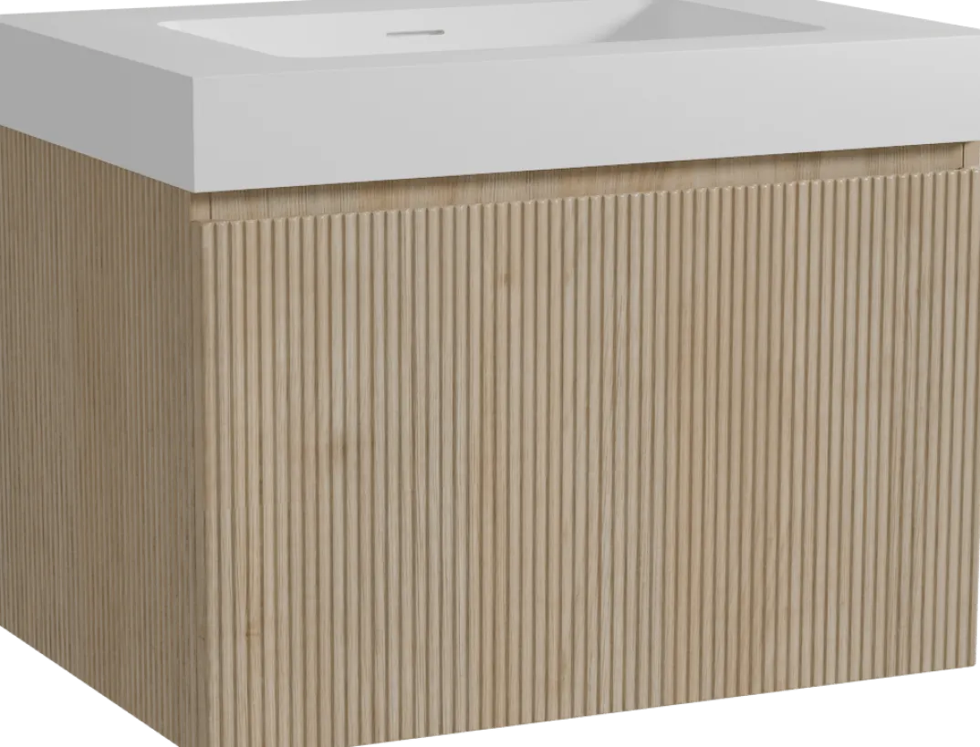 Storke Ribs badkamermeubel met Mata High wastafel
