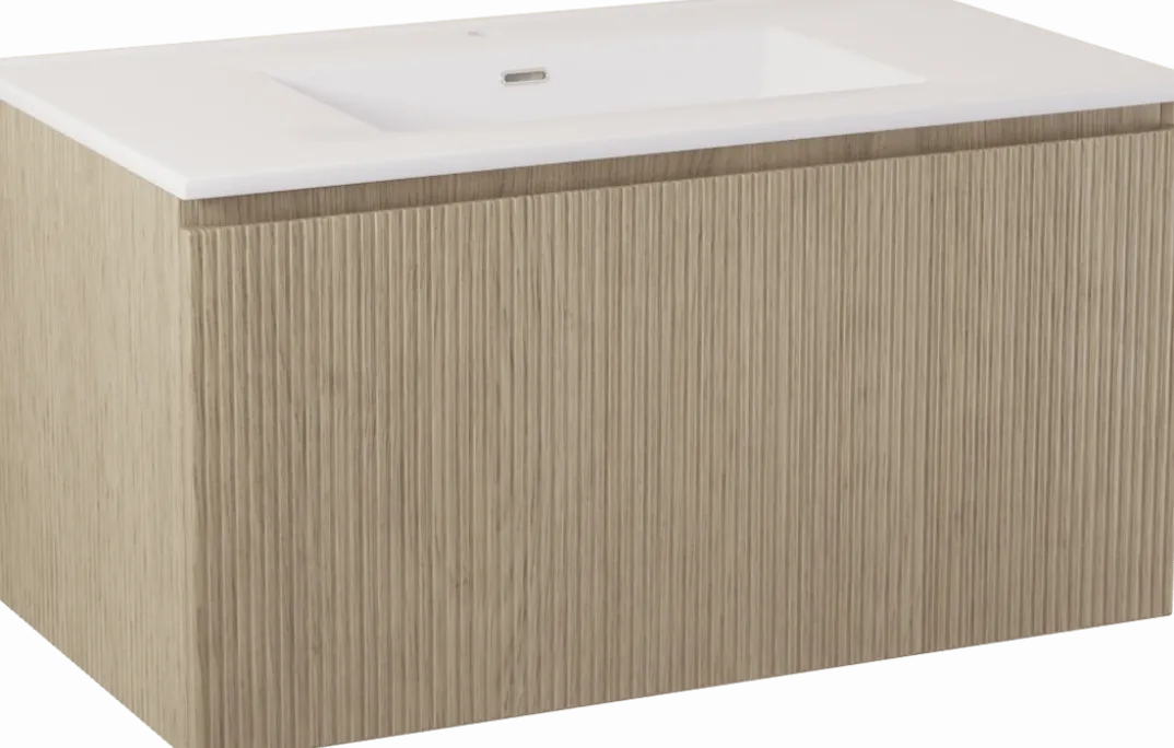 Storke Ribs badkamermeubel met Kera wastafel