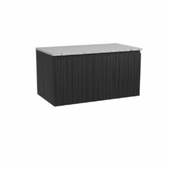 Storke Ribs badkamermeubel met Tavola wastafelblad voor waskom(men)