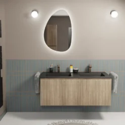 Storke Ribs badkamermeubel met Scuro wastafel