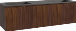 Storke Ribs badkamermeubel met Scuro wastafel