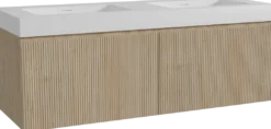 Storke Ribs badkamermeubel met Mata High wastafel