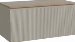 Storke Ribs badkamermeubel met Panton wastafelblad voor waskom(men)