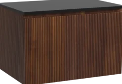 Storke Ribs badkamermeubel met Panton wastafelblad voor waskom(men)