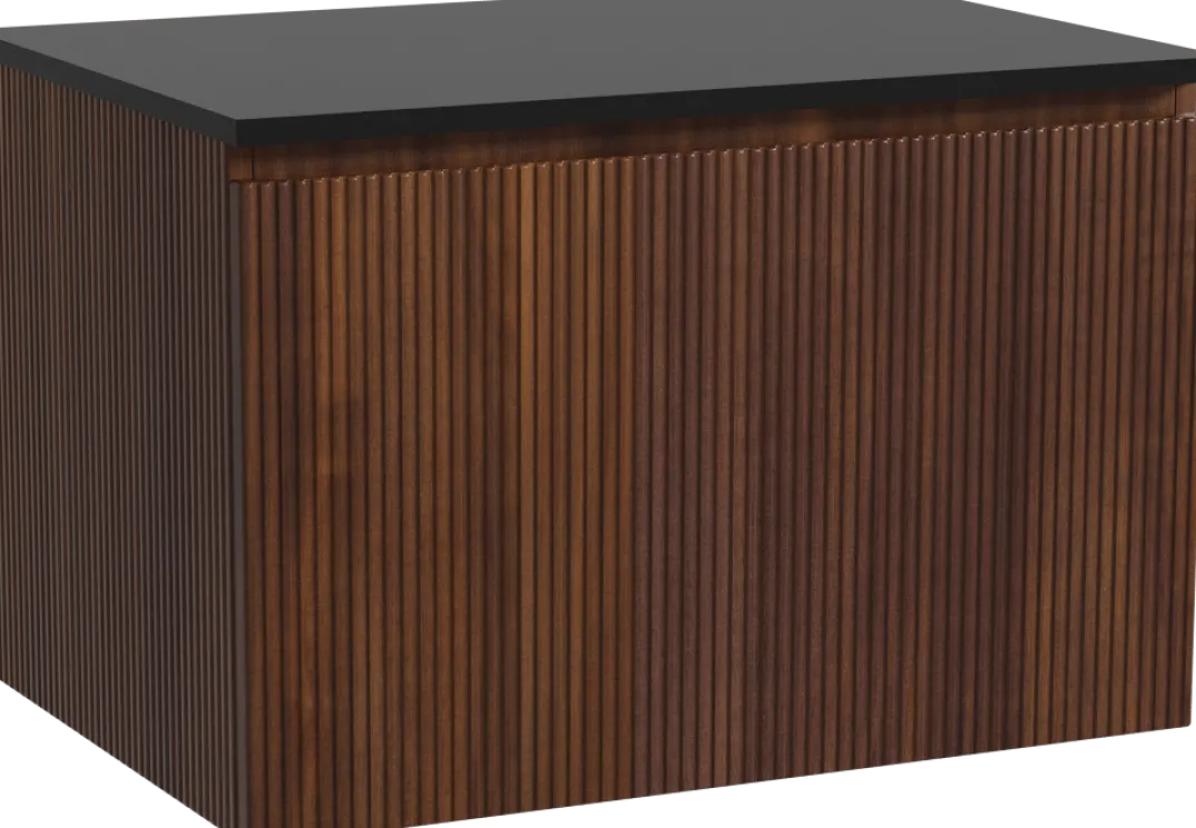 Storke Ribs badkamermeubel met Panton wastafelblad voor waskom(men)