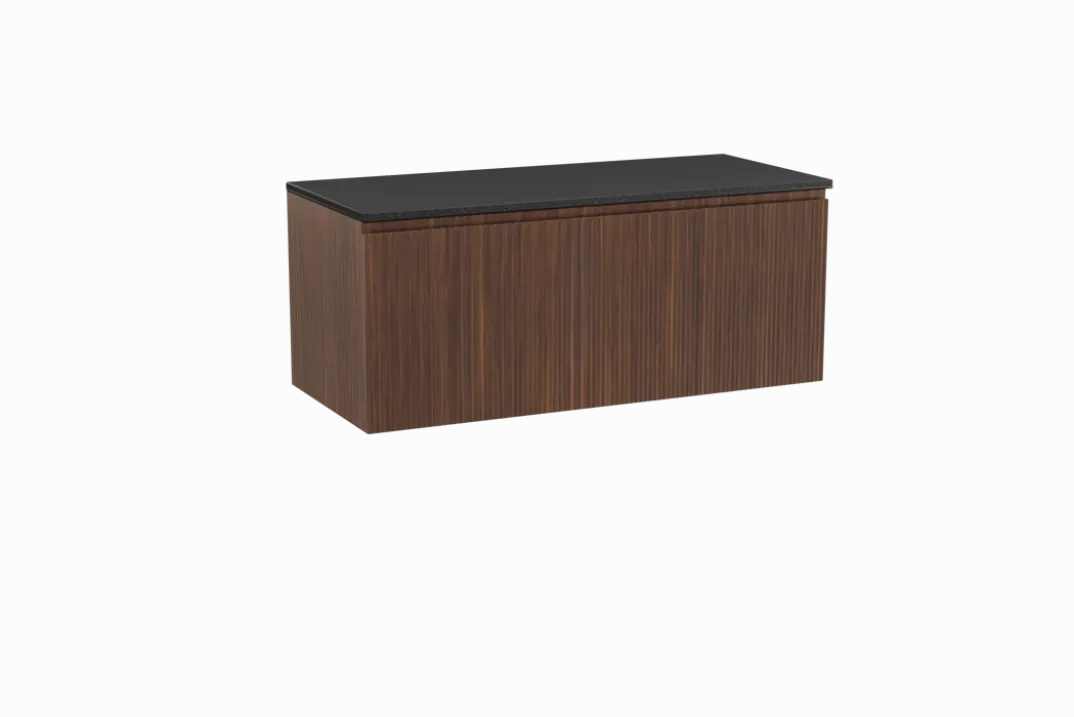 Storke Ribs badkamermeubel met Panton wastafelblad voor waskom(men)