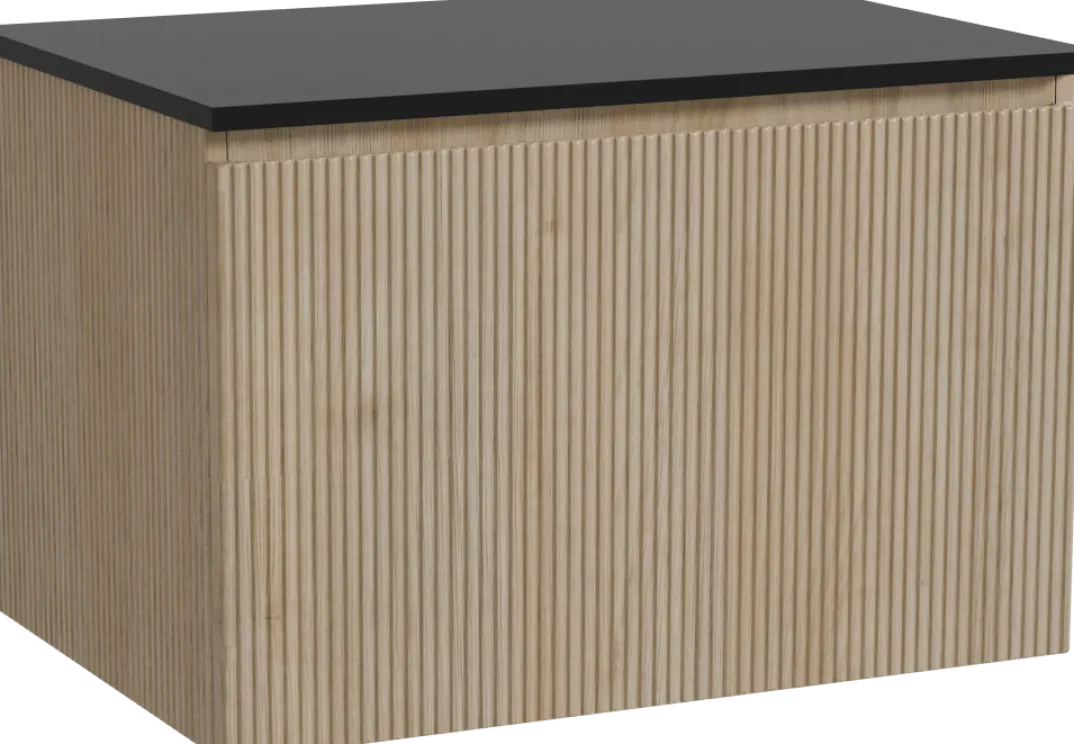 Storke Ribs badkamermeubel met Panton wastafelblad voor waskom(men)