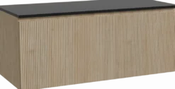 Storke Ribs badkamermeubel met Panton wastafelblad voor waskom(men)