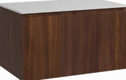 Storke Ribs badkamermeubel met Tavola wastafelblad voor waskom(men)
