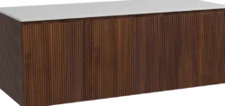 Storke Ribs badkamermeubel met Tavola wastafelblad voor waskom(men)