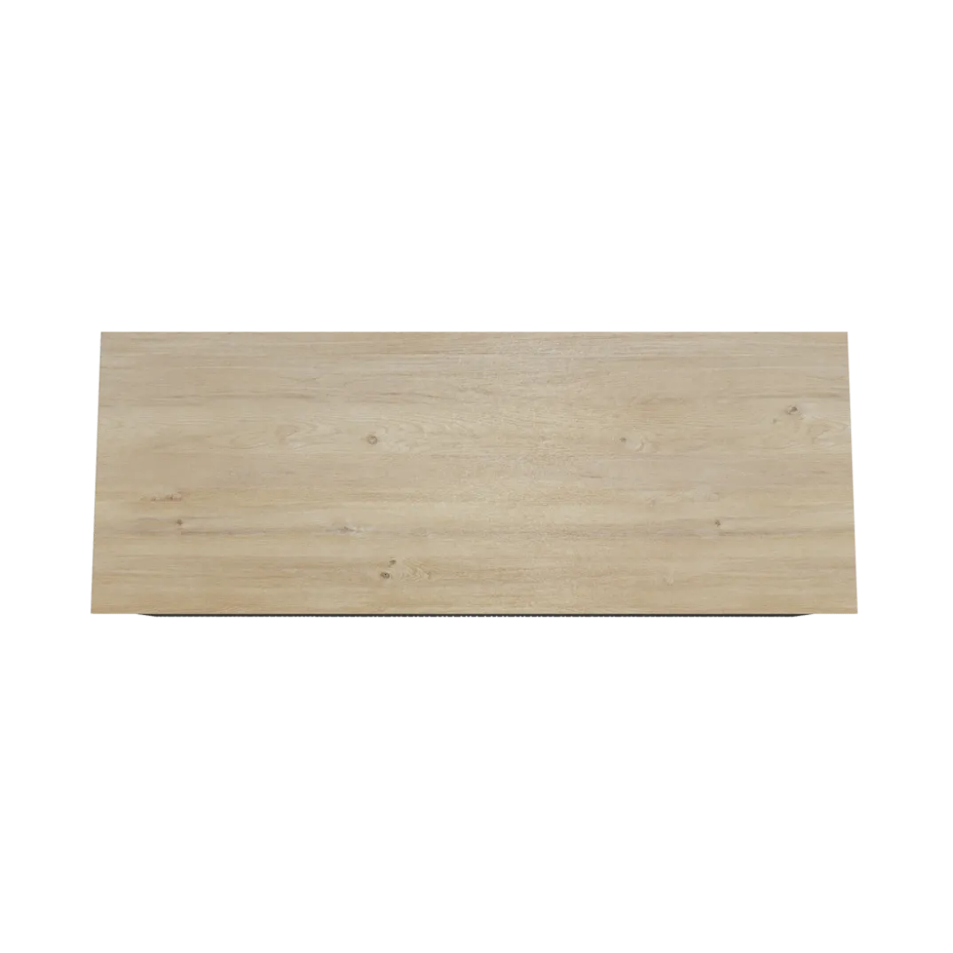 Storke Ribs badkamermeubel met Panton wastafelblad voor waskom(men)