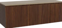 Storke Ribs badkamermeubel met Panton wastafelblad voor waskom(men)