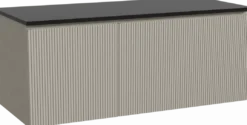 Storke Ribs badkamermeubel met Panton wastafelblad voor waskom(men)