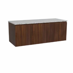 Storke Ribs badkamermeubel met Tavola wastafelblad voor waskom(men)