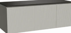 Storke Ribs badkamermeubel met Panton wastafelblad voor waskom(men)