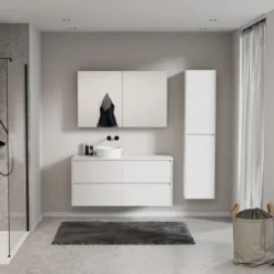 Storke Seda badkamermeubel met Tavola wastafelblad voor waskom(men)