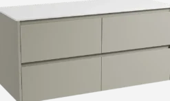 Storke Seda badkamermeubel met Tavola wastafelblad voor waskom(men)