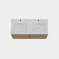 Storke Seda badkamermeubel met Kera wastafel, afvoerpluggen inbegrepen