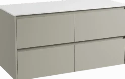 Storke Seda badkamermeubel met Tavola wastafelblad voor waskom(men)