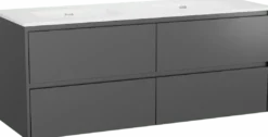 Storke Seda badkamermeubel met Kera wastafel, afvoerpluggen inbegrepen