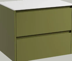 Storke Seda badkamermeubel met Tavola wastafelblad voor waskom(men)