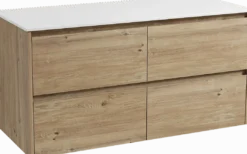 Storke Seda badkamermeubel met Tavola wastafelblad voor waskom(men)