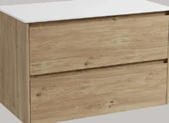 Storke Seda badkamermeubel met Tavola wastafelblad voor waskom(men)