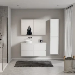 Storke Seda badkamermeubel met Tavola wastafelblad voor waskom(men)