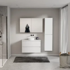 Storke Seda badkamermeubel met Tavola wastafelblad voor waskom(men)