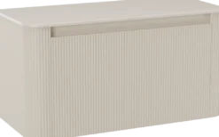 Storke Soft badkamermeubel met Tavola Soft wastafelblad voor waskom(men)