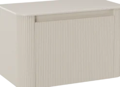Storke Soft badkamermeubel met Tavola Soft wastafelblad voor waskom(men)